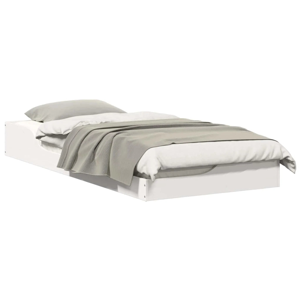 Struttura del letto Bianco 80 x 200 cm Pino massello 873392