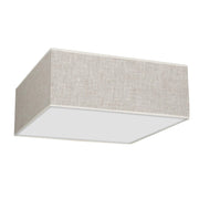 Plafoniera Milagro LINO quadrata bianca 50cm 3xE27