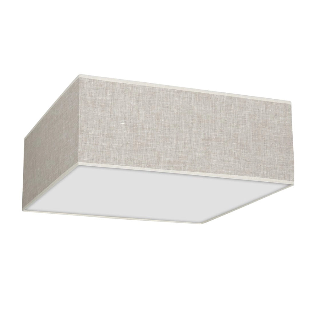 Plafoniera Milagro LINO quadrata bianca 50cm 3xE27