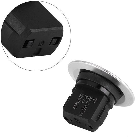 Pulsante di Avvio del Motore - Chiave Senza Chiavi - Duraturo e Affidabile - Argento - Pulsante a Spinta - Perfetto per Mercedes - 2215450714