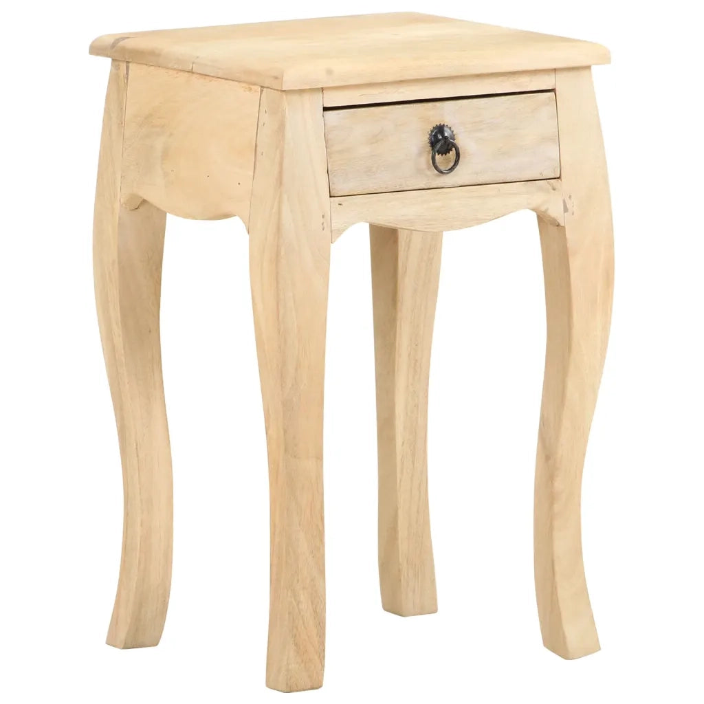 Comodino 28x28x46 cm in Legno Massello di Mango 321708
