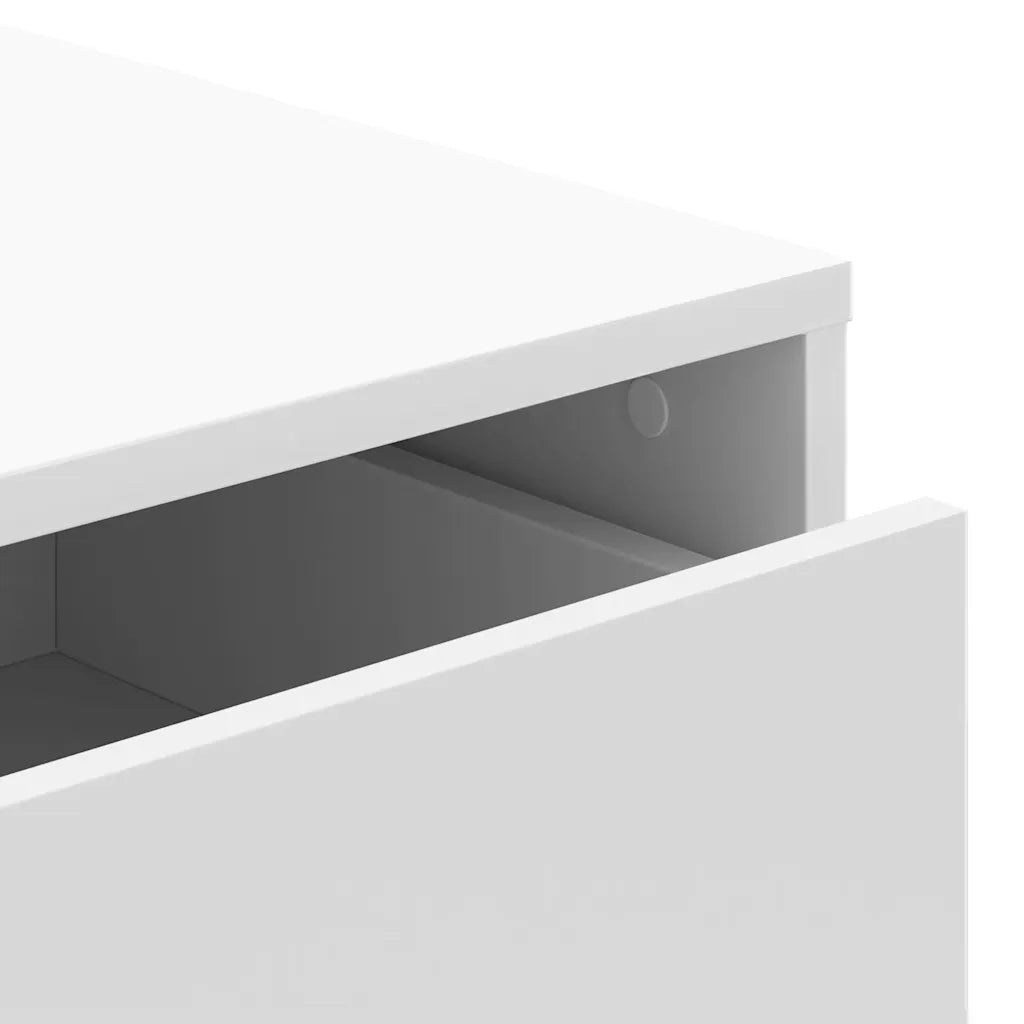 Cassettiera Bianca 80x41x58 cm in Legno Multistrato CFW4242211