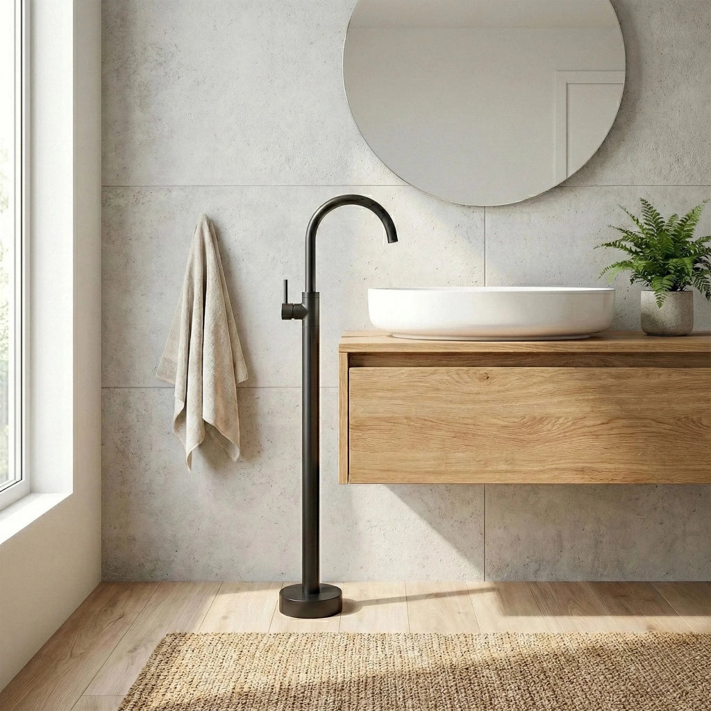 Rubinetto Da Lavabo Rea Lungo Black