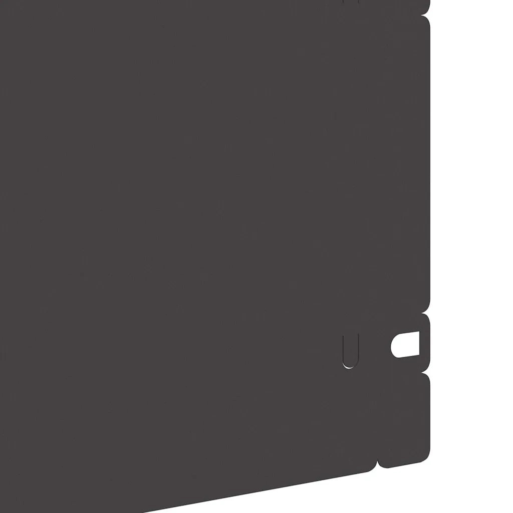 Bordure per prato 10 pz Nero 103 x 0,05 x 22 cm Acciaio CFW4089783