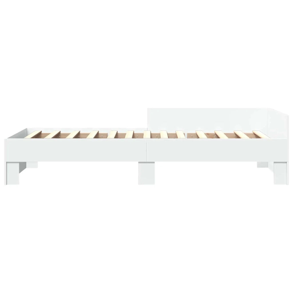 Struttura letto con testata-Giroletto Bianco 80 x 200 cm 977858