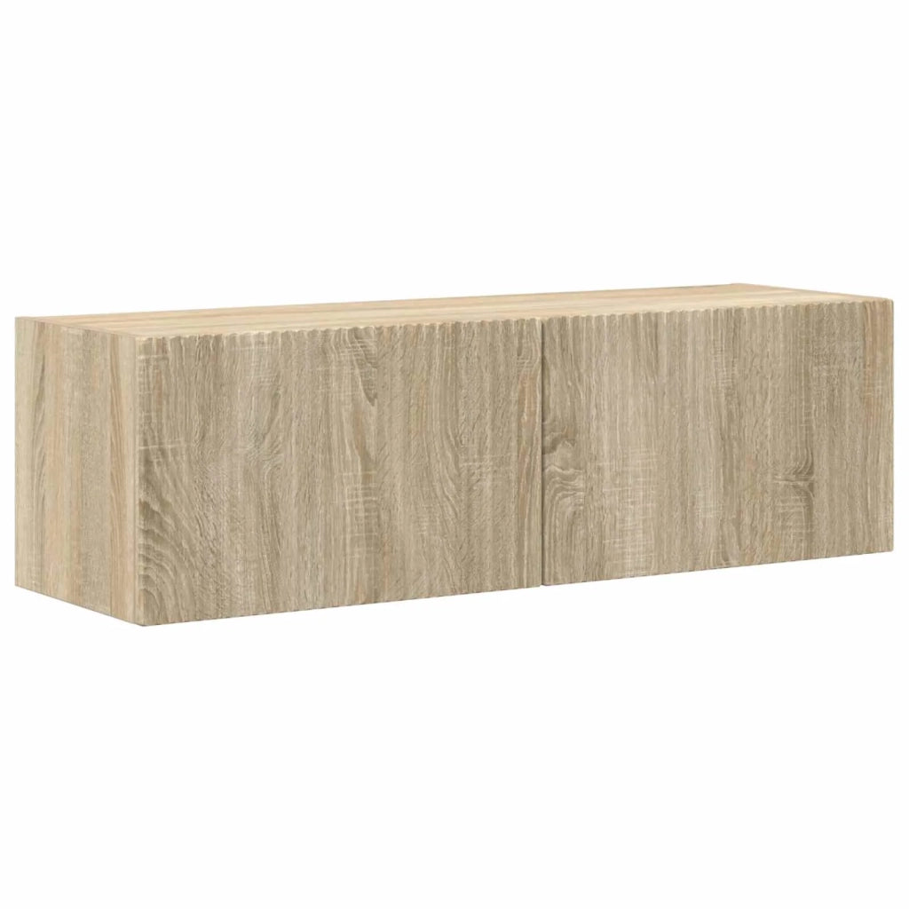 Set di Mobiletto da TV a Parete 4 pcs Rovere Sonoma