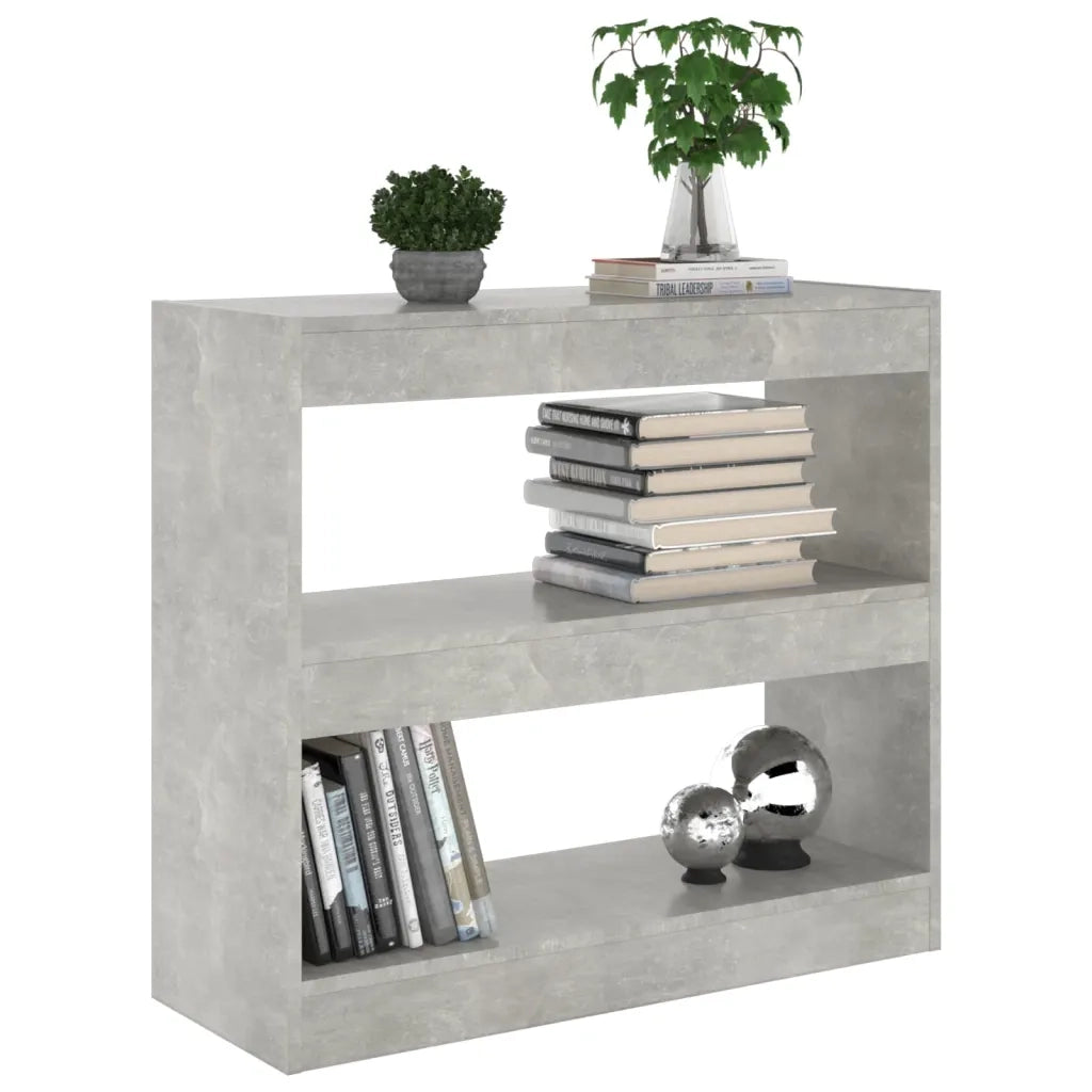 Libreria/Divisorio Grigio Cemento 80x30x72 cm 811695