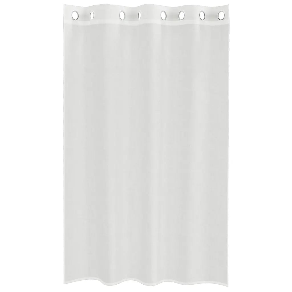 Tende in Voile con Occhielli 2 pz Bianco 4102150