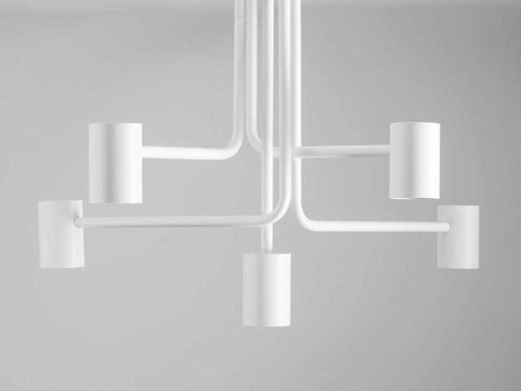 Plafoniera moderna bianca 5 luci Luis 5xGU10 25W Sigma
