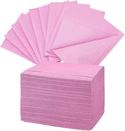 Slitte per tatuaggio - impermeabili e multifunzionali - 50 pezzi - rosa - 3 strati - 45,5 x 33 cm