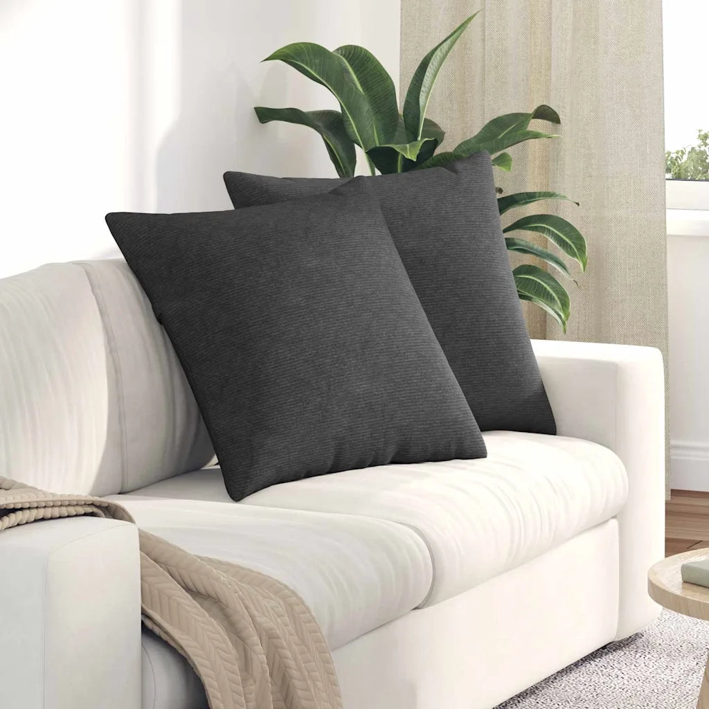 Cuscini da Divano 2 pcs Grigio scuro 80 x 80 cm 42014076