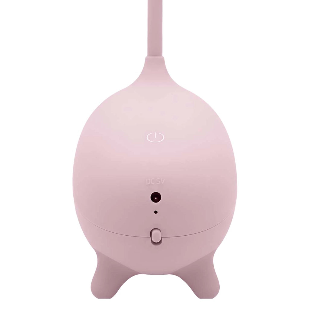 Lampada da Comodino per Bambini Design Giraffa Collo Pieghevole 360° Rosa SINKI