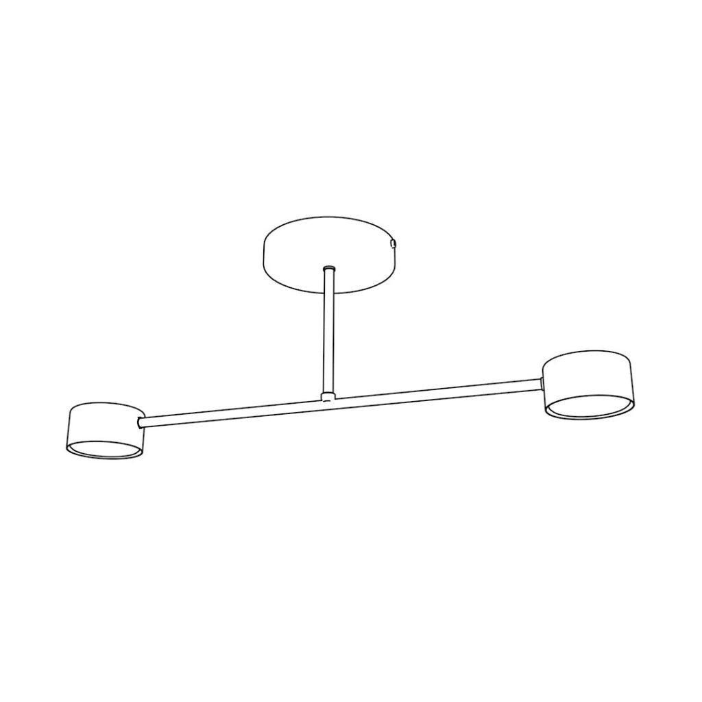 Lampada da soffitto HALO beige 2xGX53 Emibig