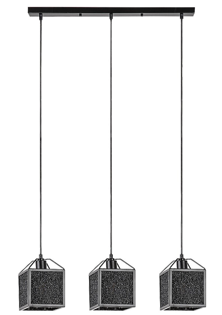 Rabalux Samilo lampada a sospensione 3xE27 nera 120cm