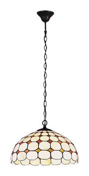 Lampada a sospensione Tiffany Rabalux Marvel 2xE27 bronzo