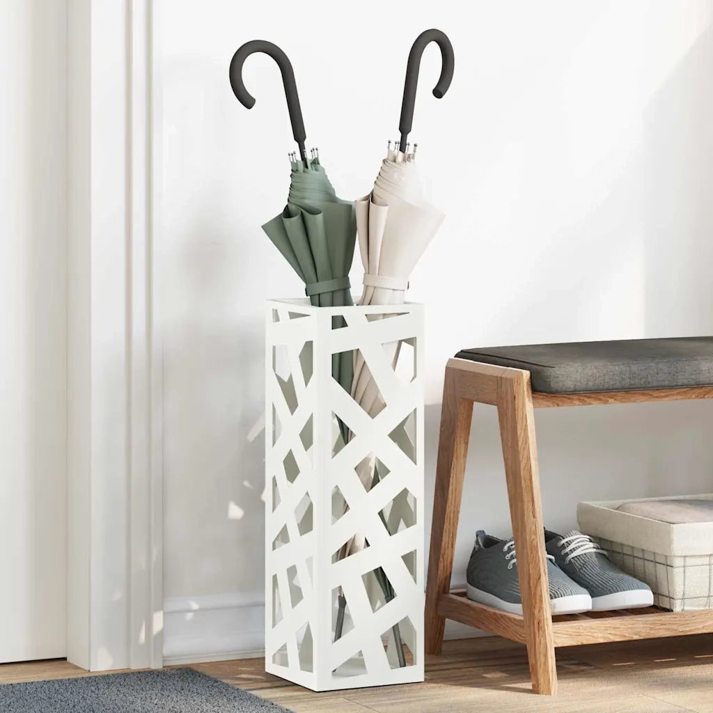 Supporto per Ombrellone Bianco 15,5 x 15,5 x 49 cm Metallo CFW3208109
