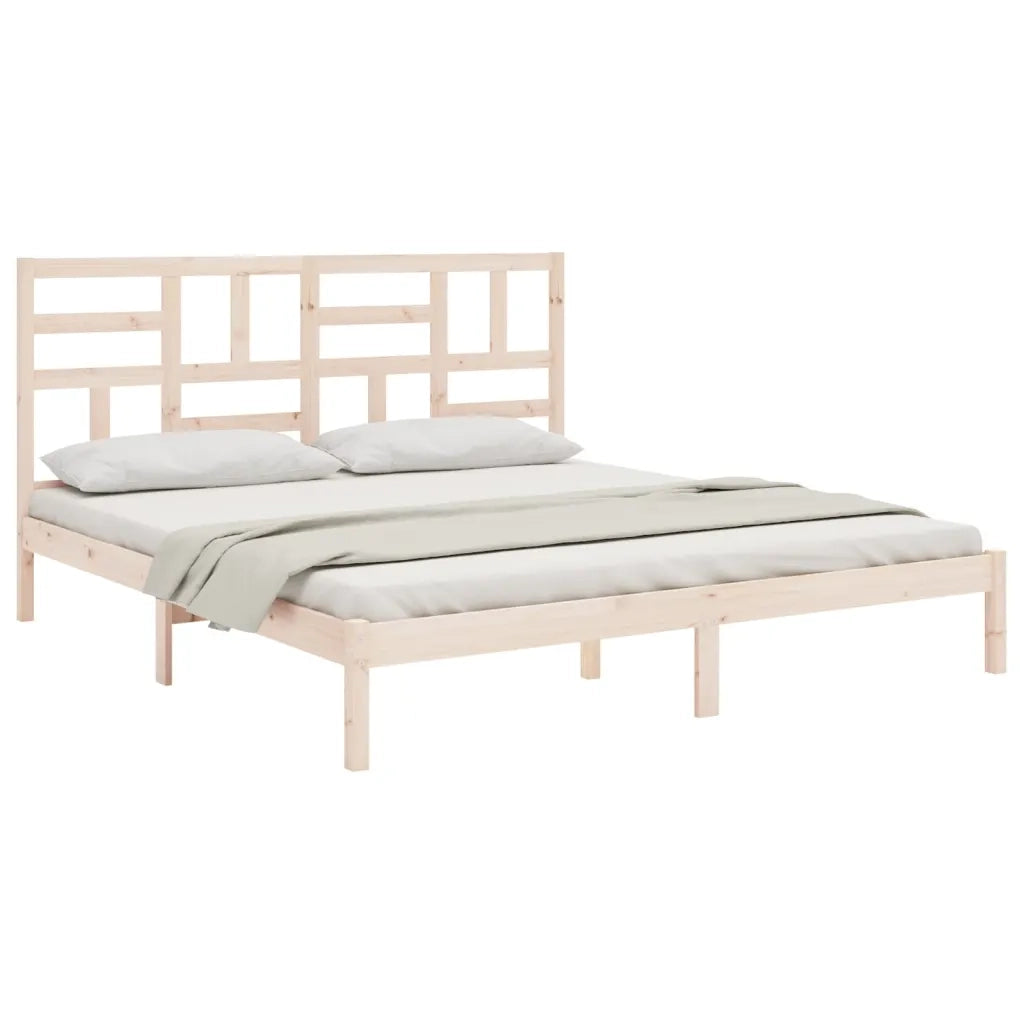 Giroletto senza Materasso in Legno Massello 200x200 cm