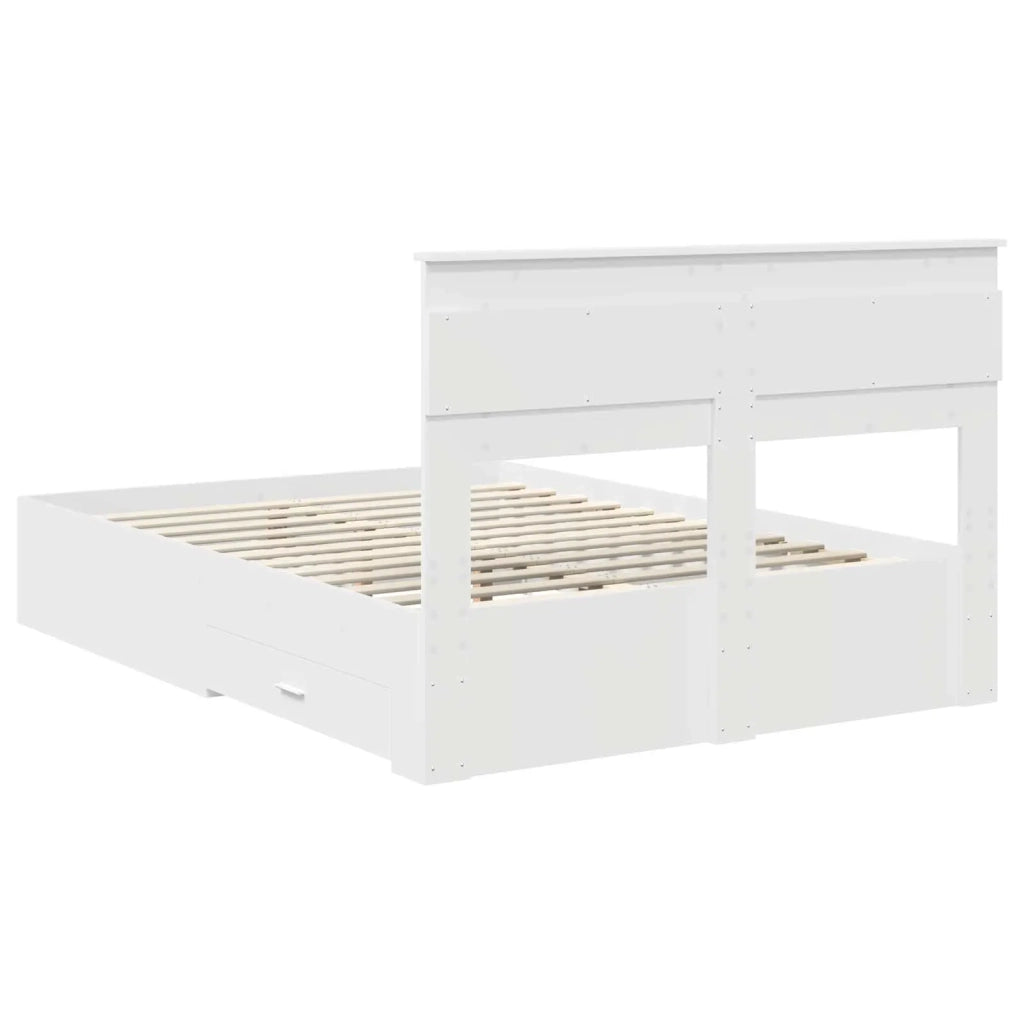 Struttura del letto Bianco 160 x 200 cm Legno multistrato 3409966