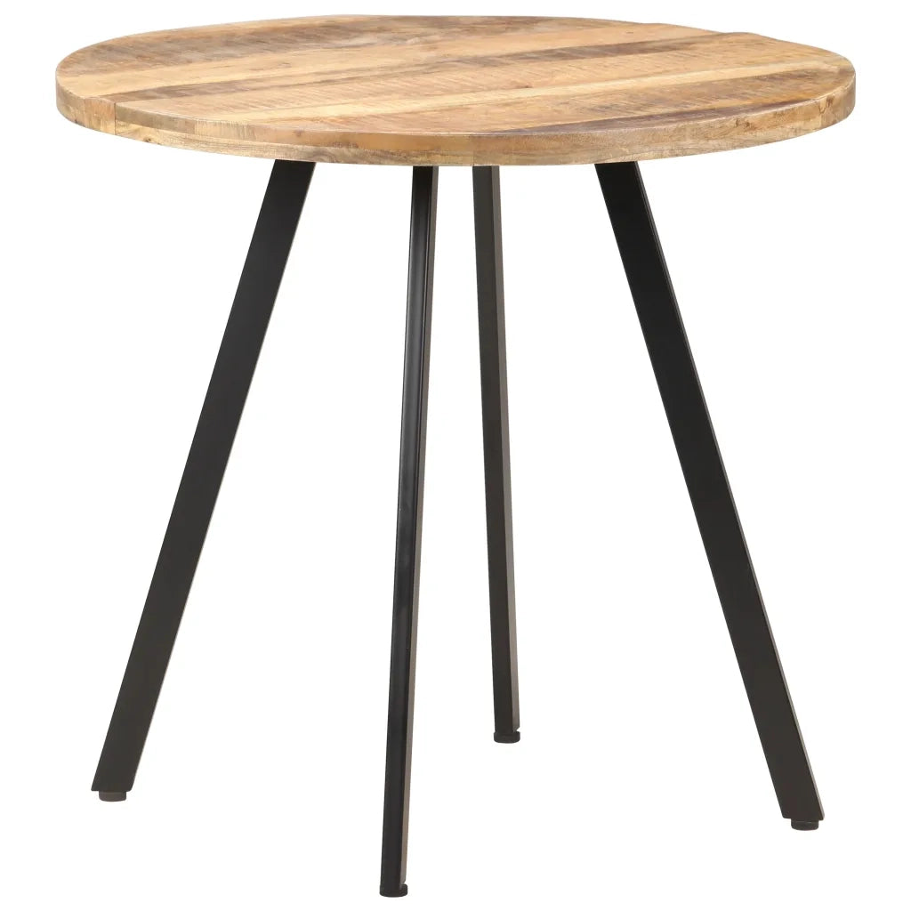 Tavolo da Pranzo 80 cm in Legno di Mango Grezzo 320483