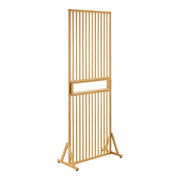 Paravento pieghevole 197 x 76 x 40 cm bambù naturale 03_0010227