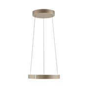 Lampada sospesa ring moderna bronzo Ø50 LED 20W Neuhaus