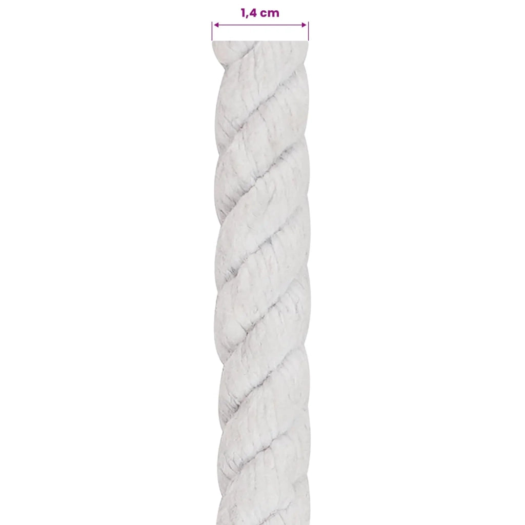 Corda Bianco 1,4 x 1,4 x 5000 cm Cotone 42011867