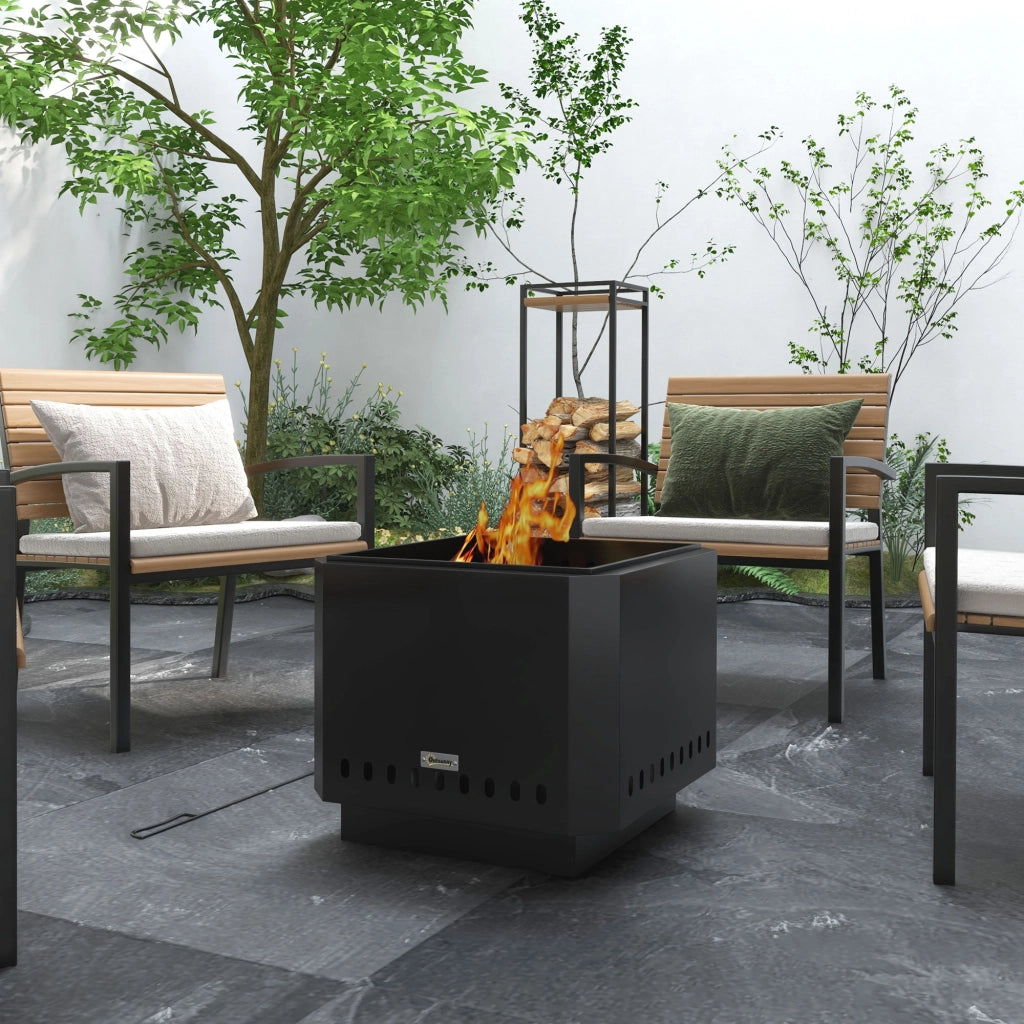 Braciere da giardino ¨C Minimal ¨C 48x48x41 cm nero