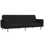 Divano letto | Sof¨¤ letto | Letto singolo a 2 Posti Nero in Tessuto