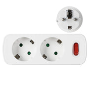 Adattatore Presa Elettrica 2 Prese ¨C Minimal ¨C Bianco