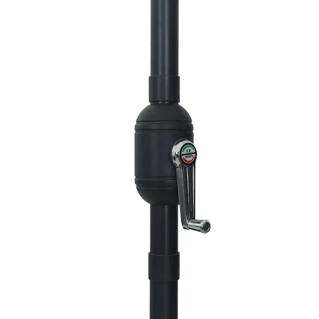 Ombrello da giardino Antracite 395 x 395 x 245 cm Poliestere 42003646