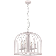 Lampadario rustico a gabbia Coco 4xE14 kaschmir