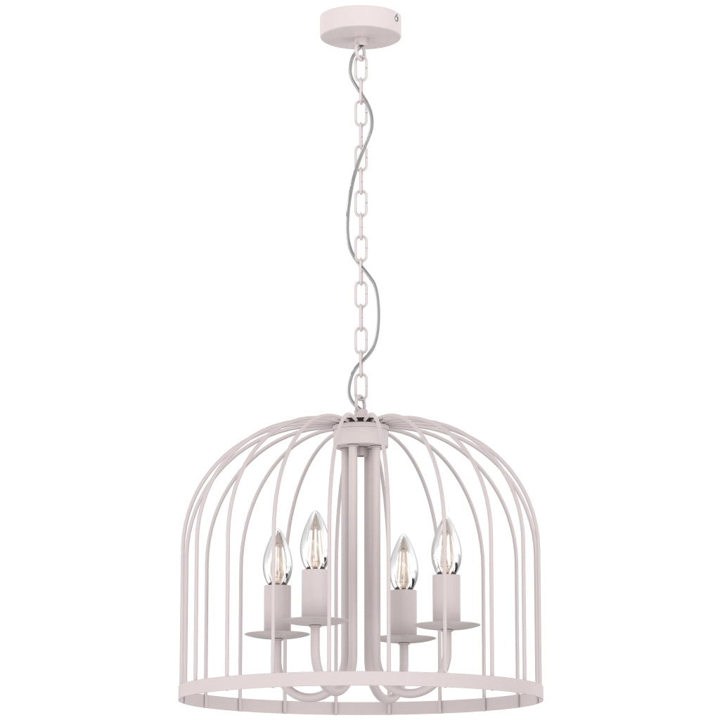 Lampadario rustico a gabbia Coco 4xE14 kaschmir