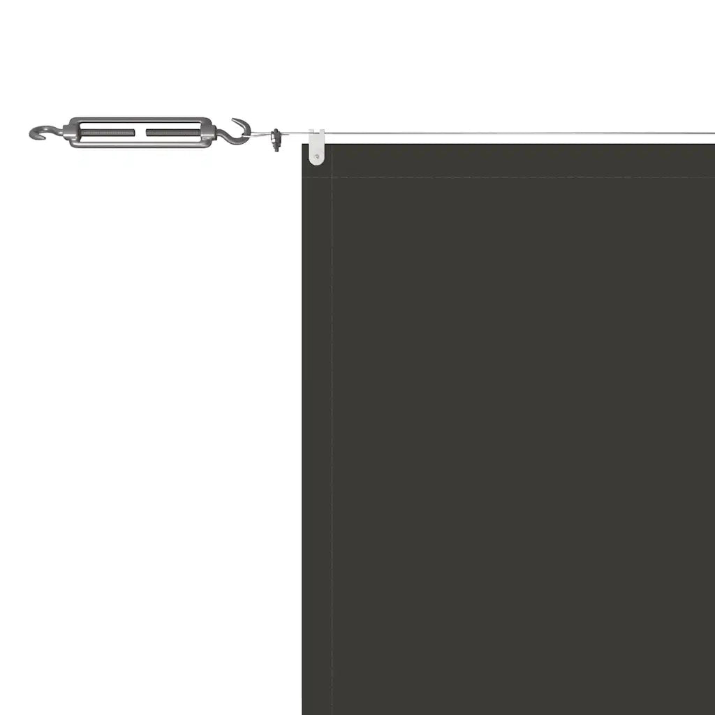 Paravento Verticale Antracite 140x800 cm Tessuto Oxford CFW5898405