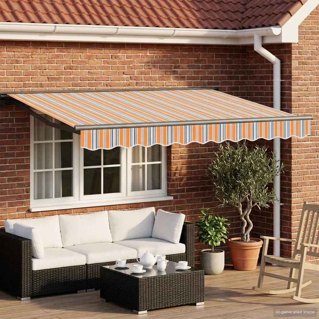 Cornice per Tenda Manuale con LED 3,5 x 2,5 m 3420829