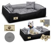 AIO FACTORY 75x65 cm PRESTIGE Letto per cani impermeabile grigio