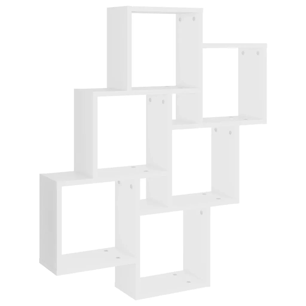 Scaffale a Parete Bianco 90x16x78 cm in Multistrato 807169