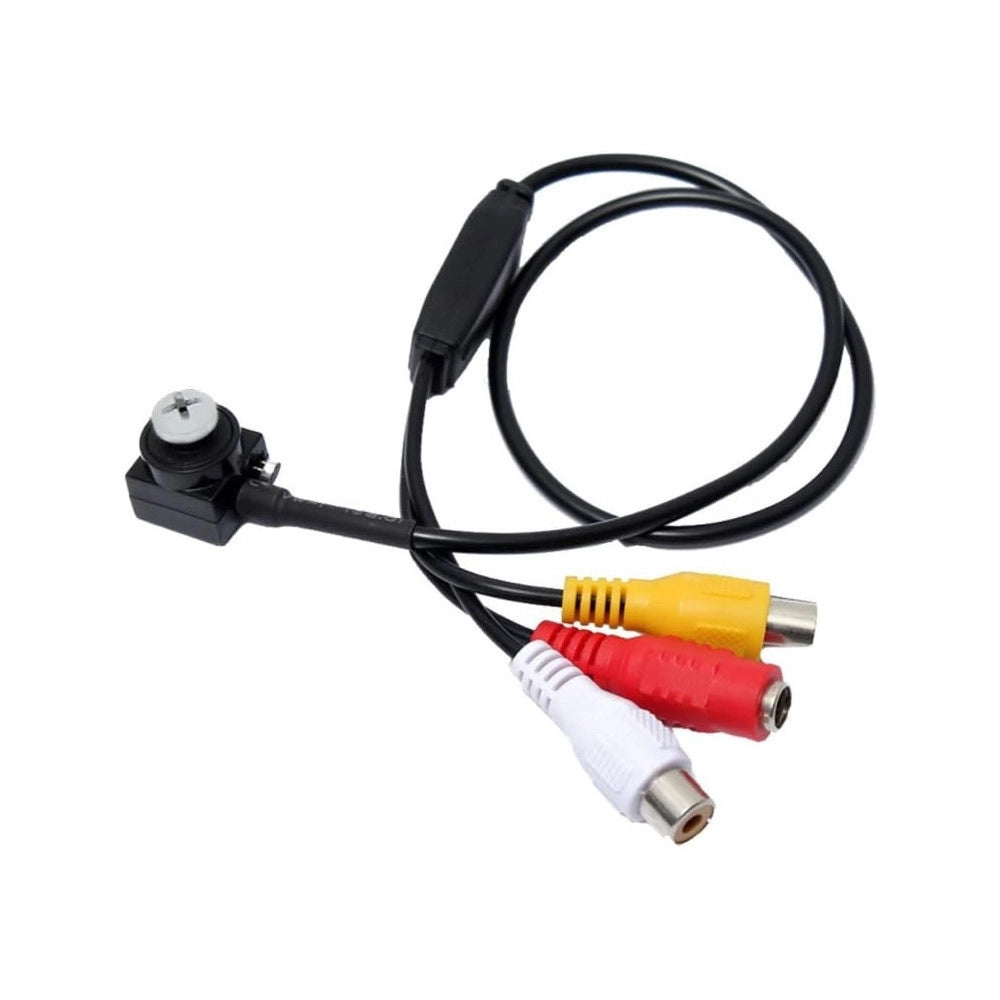 Trade Shop - Mini Micro Telecamera Camera Cam Spia Spy A Colori Audio Con Microfono Vite -