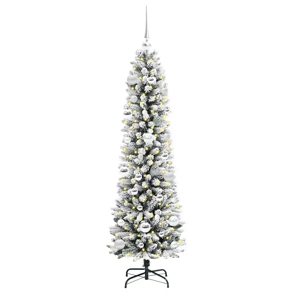 Albero di Natale artificiale con 150 LED Bianco 150 cm 3396098