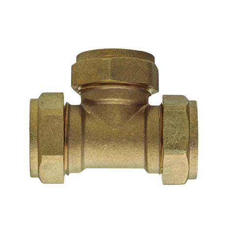 RACCORDO A TEE FFF A COMPRESSIONE PER RAME- Diam. 12- RB- pezzi 1