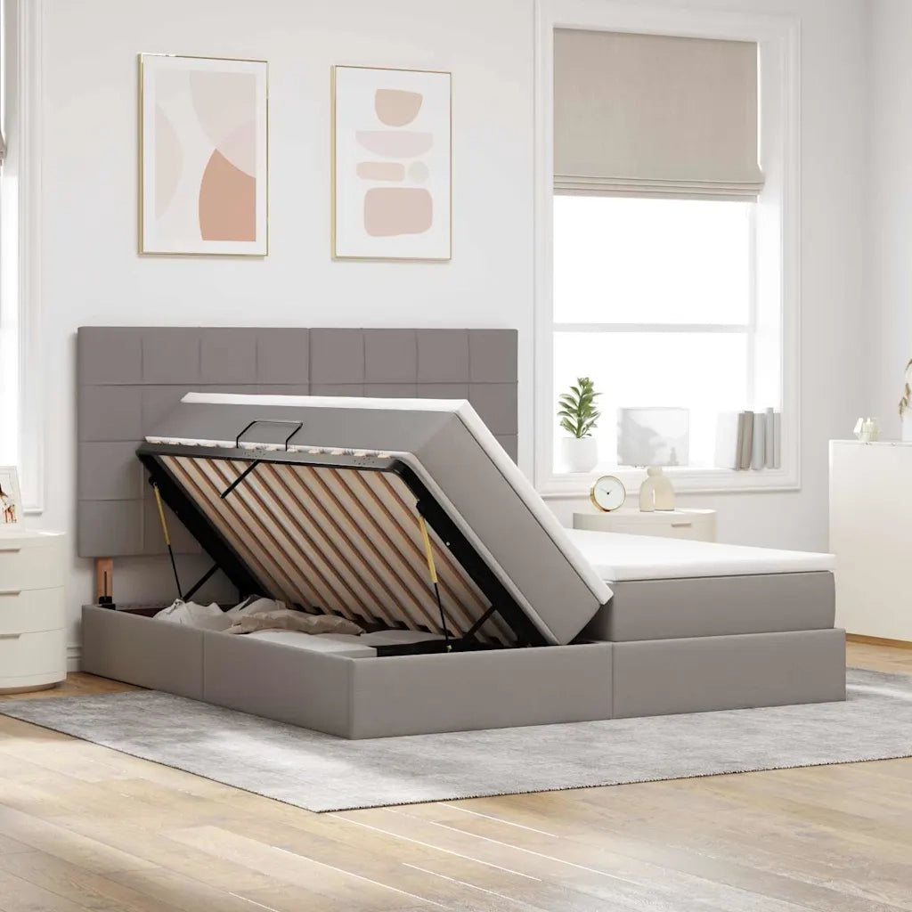 Letto con Contenitore Talpa 180 x 200 cm Pelle Sintetica