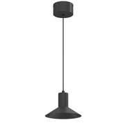 Lampada sospesa Nox cono schiacciato nera GU10 Luminex