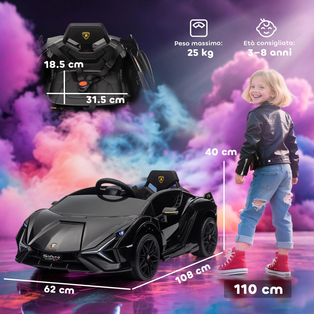 Macchina Elettrica per Bambini ¨C Minimal ¨C Nero