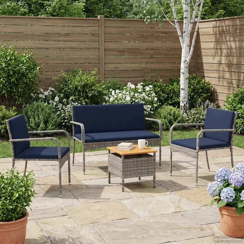 Set da giardino con cuscino acciaio 42025113