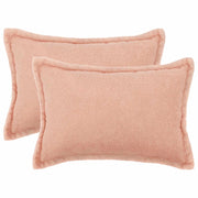Federa 2 pcs HOUTEN Rosa 30 x 50 cm Bouclé 916159