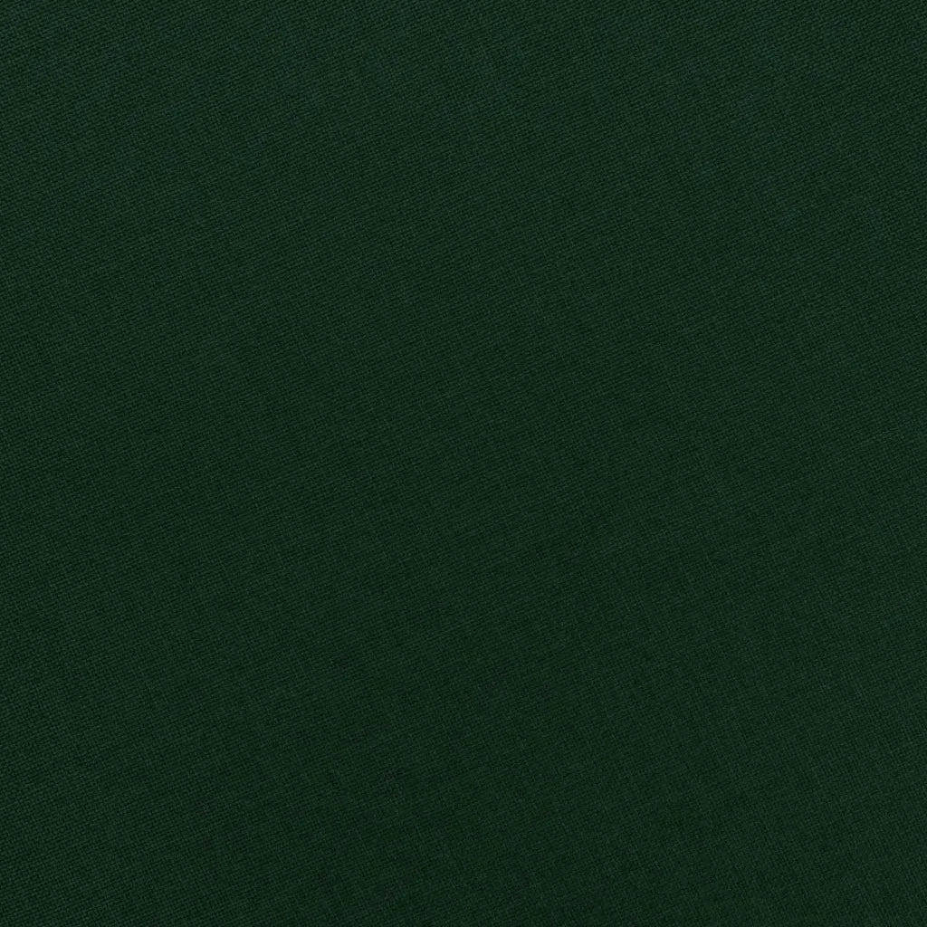 Poltrona con Poggiapiedi Verde Scuro in Tessuto
