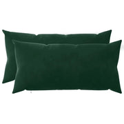 Federa 2 pcs HEERLEN Verde Scuro 40 x 70 cm Velluto 909477