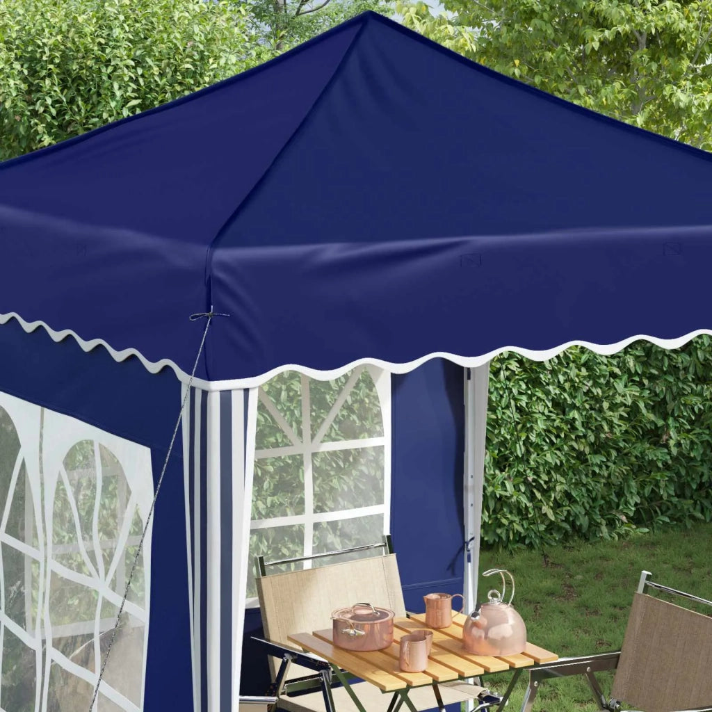 Tenda per feste a pop-up-Gazebo Blu 195 x 195 x 245 cm Tessuto Oxford 907612