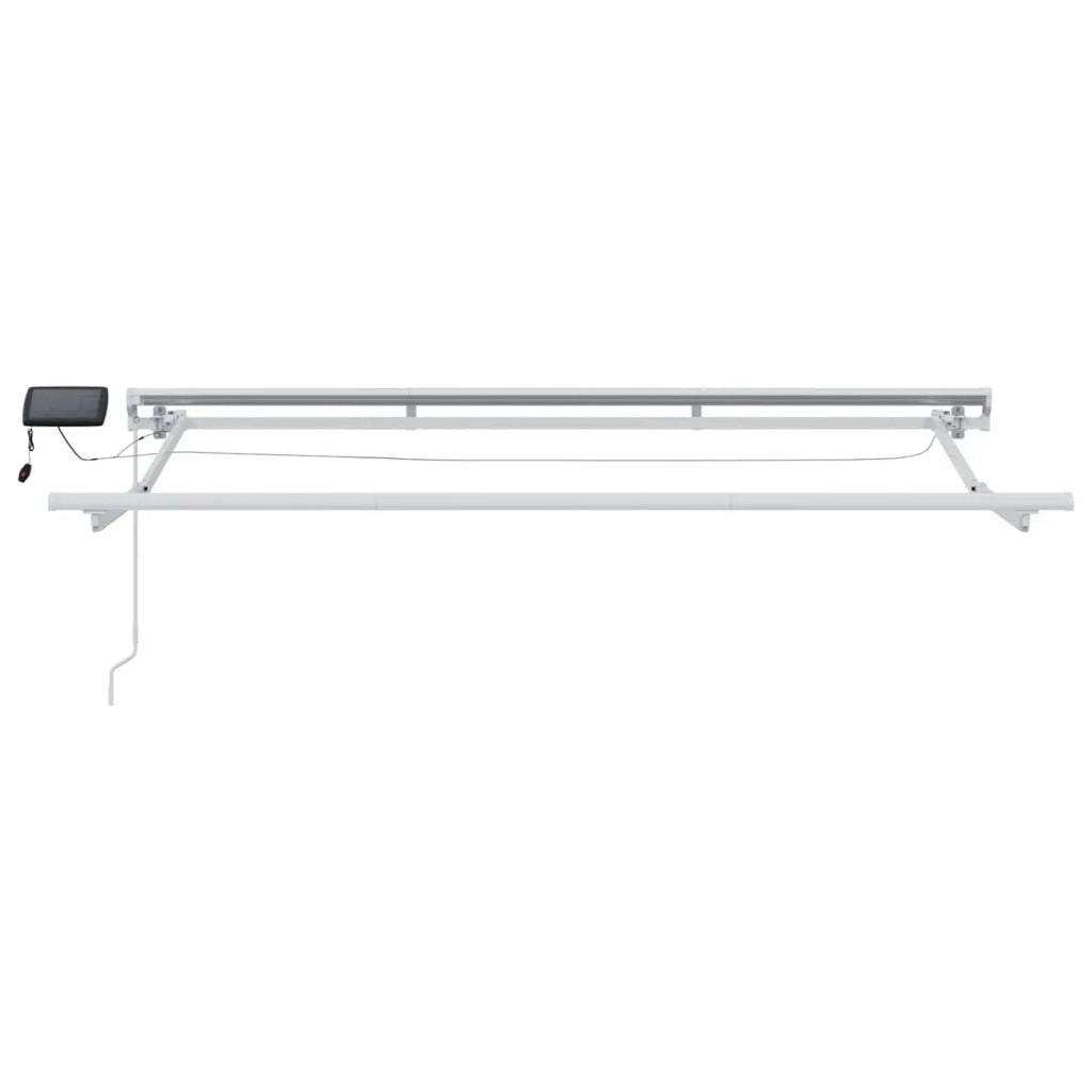 Cornice per Tenda Manuale con LED Giallo e Bianco 2,5 x 2 m 3420498