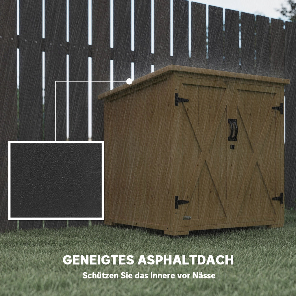 Cassa per cuscini da giardino ¨C Minimal ¨C grigio scuro 77.5x88x90 cm