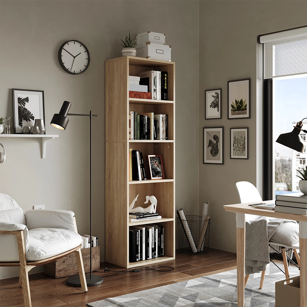 Vicco Libreria Sonoma 40 x 132 cm con 5 scomparti